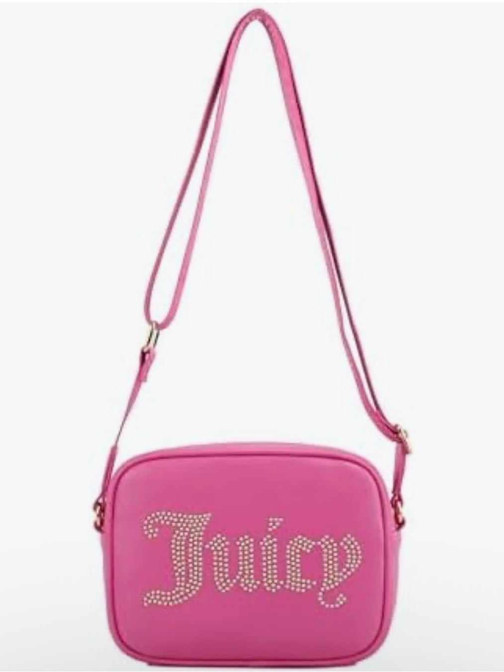 Juicy Couture Hot Pink Studded 'Juicy' Crossbody Bag